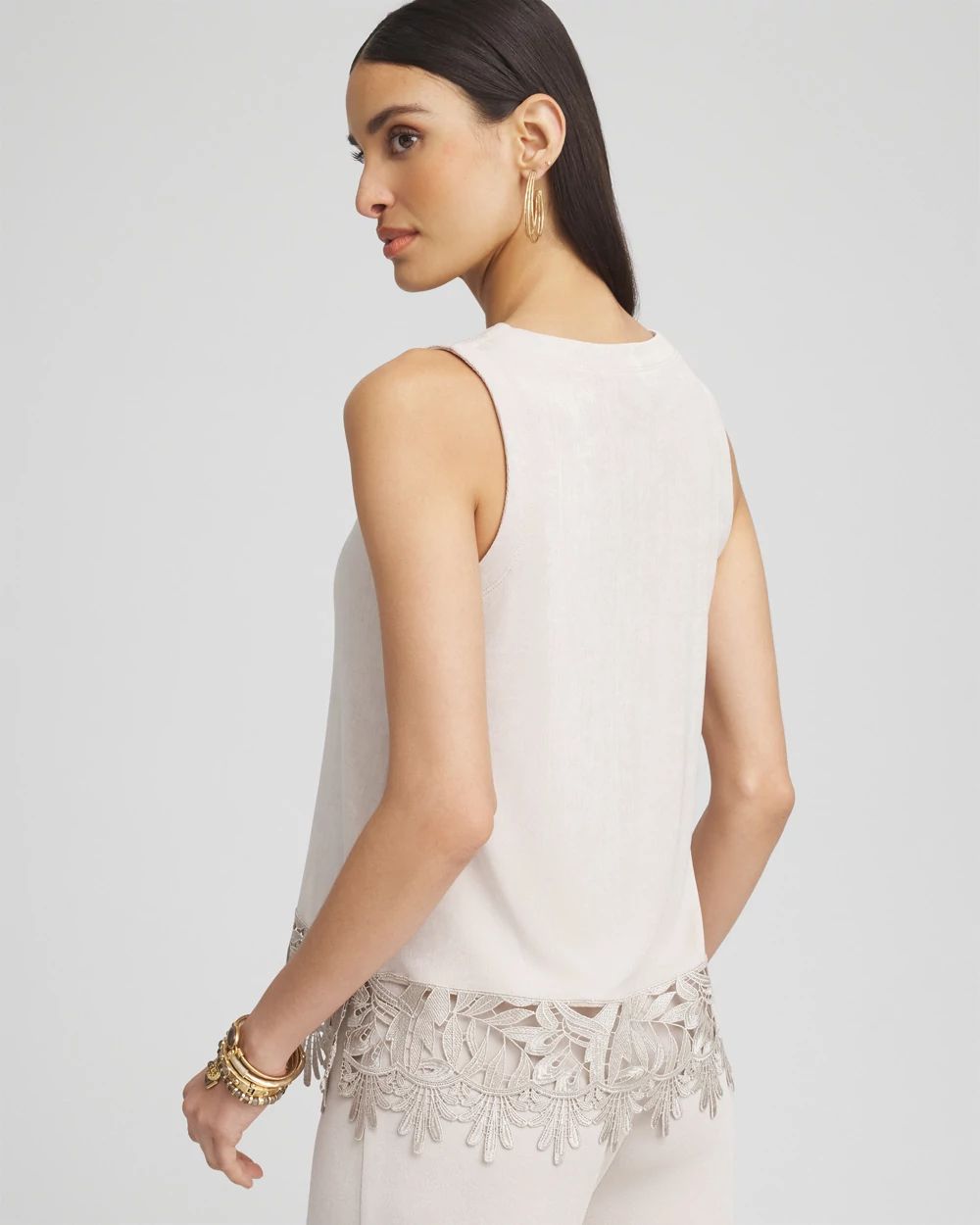 Travelers™ Lace Trim Tank | Chico's